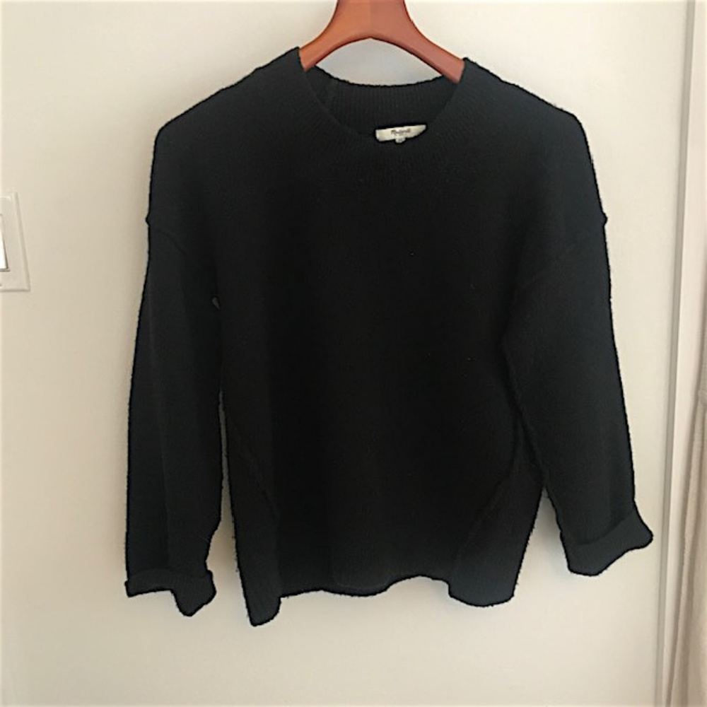 Madewell black XS to Large crew neck sweater